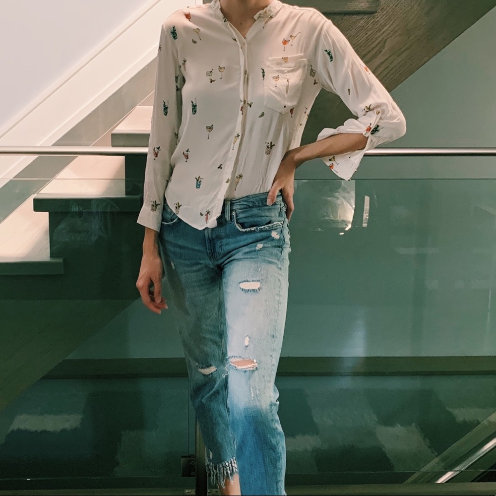 Zara Printed Top🏝 - Picture 2 of 4